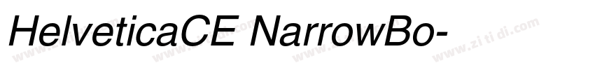 HelveticaCE NarrowBo字体转换